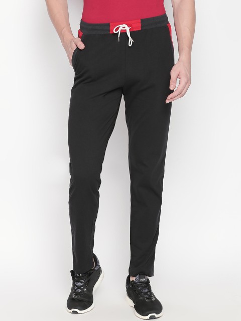 

FiTZ Men Black Solid Track Pants