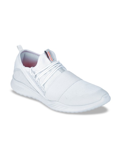 

Red Tape Men White Textile Memory Foam Walking Shoes