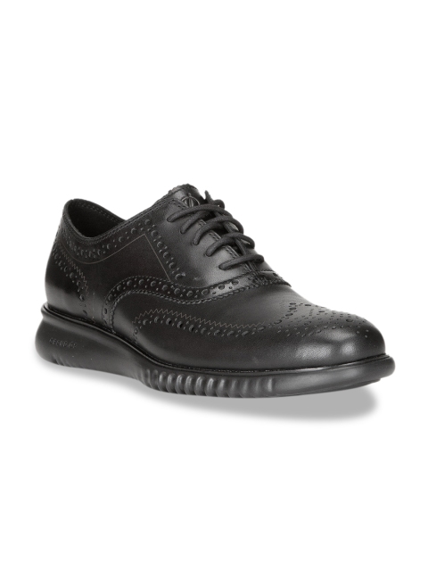 

Cole Haan Men Black Leather 2.ZeroGrand Wingtip Brogues