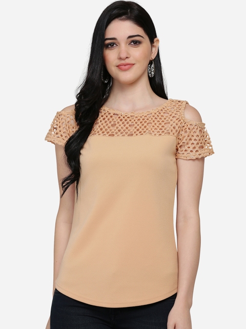

Eavan Women Beige Self Design Top