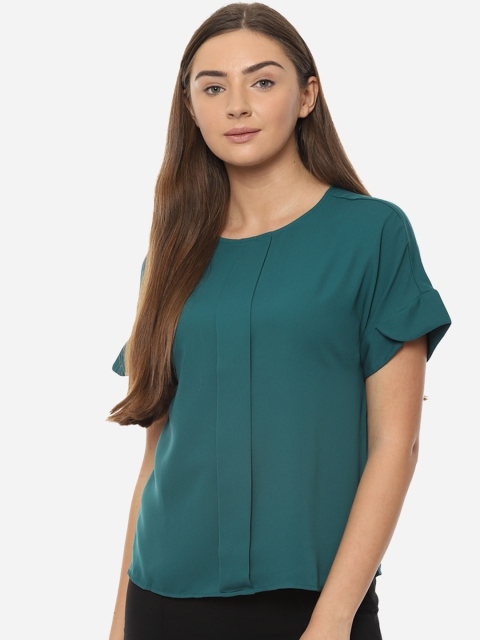 

Allen Solly Woman Green Solid Top