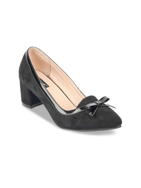 

Sherrif Shoes Women Black Solid Pumps