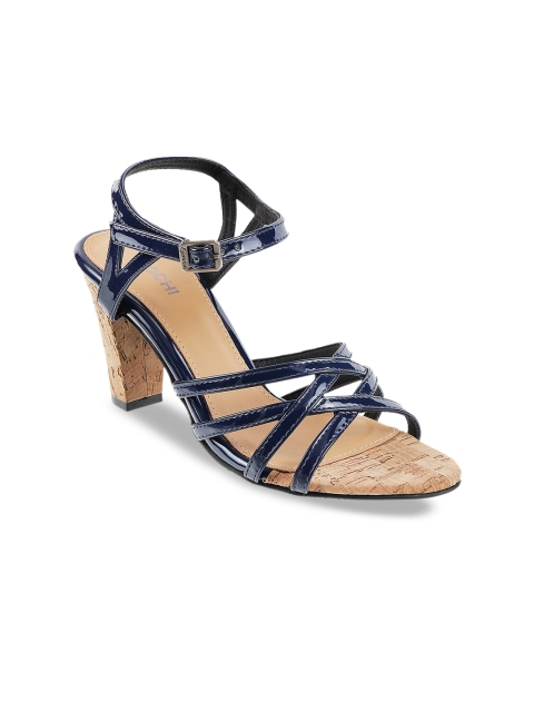 

Mochi Women Navy Blue Solid Block Heels