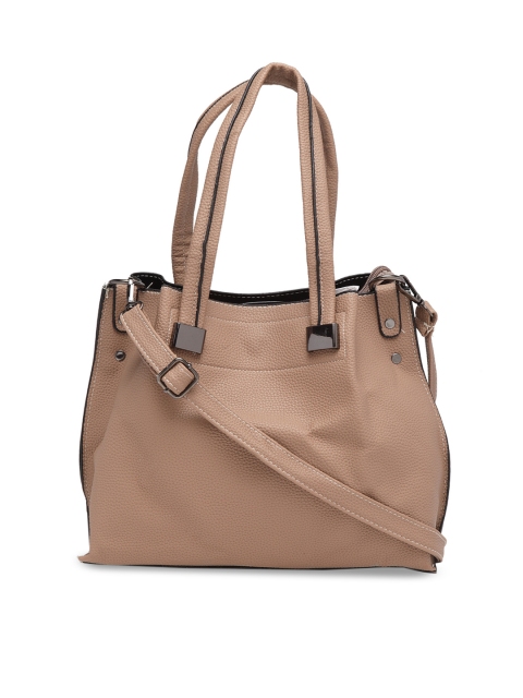 

Ladida Beige Solid Handheld Bag
