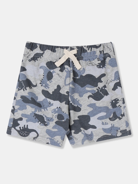 

The Childrens Place Boys Grey Printed Regular Fit Regular Shorts
