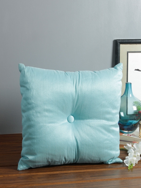 

Living Essence Unisex Blue Solid Fiesta Filled Floor Cushion