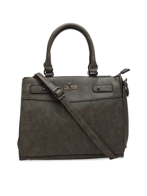 

Ladida Green Solid Handheld Bag