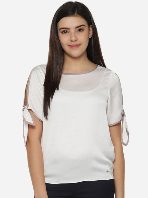 

Allen Solly Woman White Solid Top