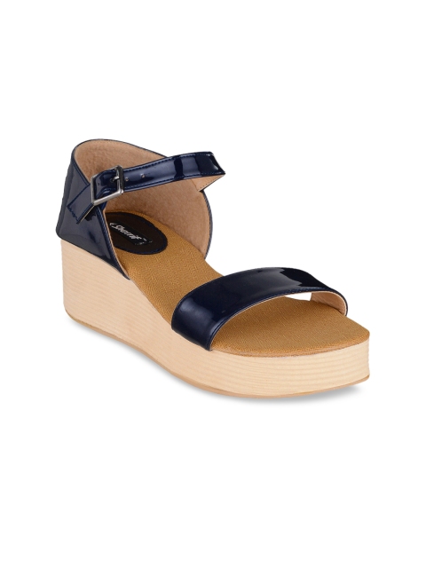 

Sherrif Shoes Women Navy Blue Solid Heels