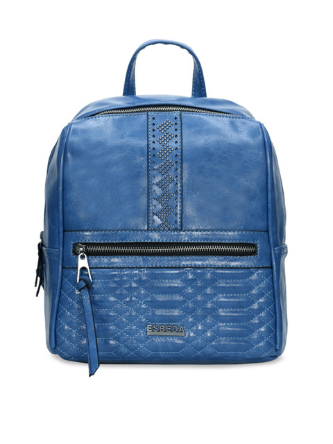 

ESBEDA Women Blue Solid Backpack
