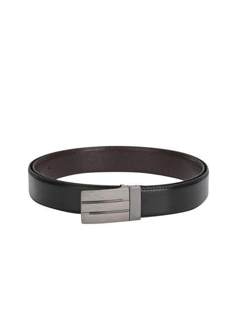 

Calvadoss Men Black & Brown Reversible Textured Belt