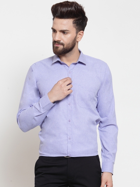 

JAINISH Men Blue Classic Regular Fit Solid Formal Shirt