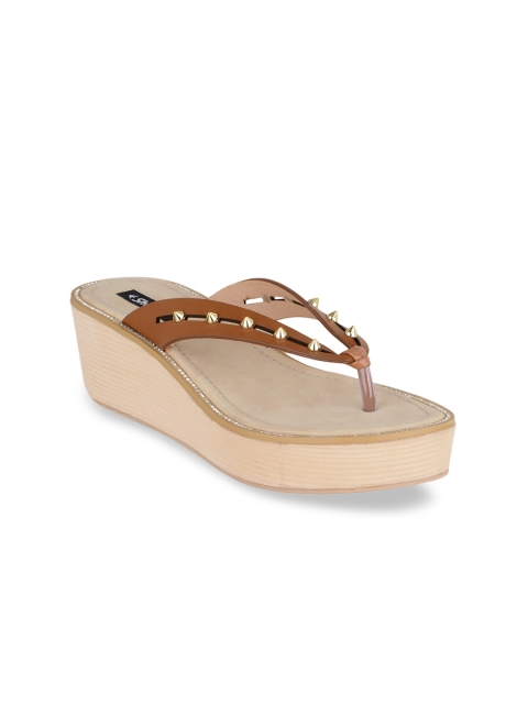 

Sherrif Shoes Women Tan Brown Solid Heels