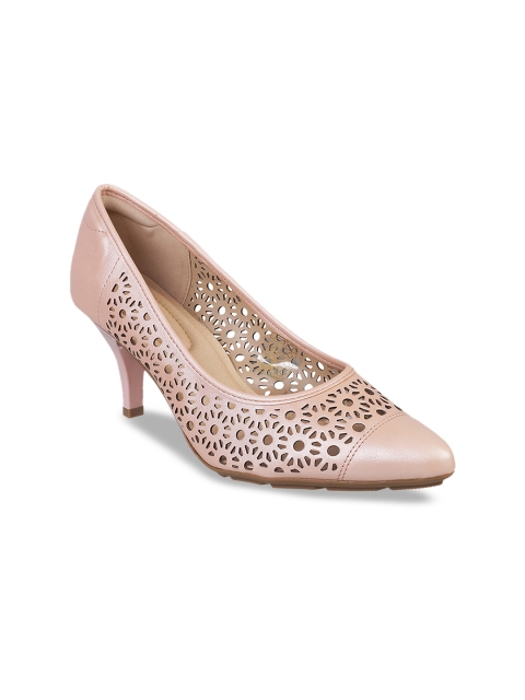 

Mochi Women Pink Solid Pumps