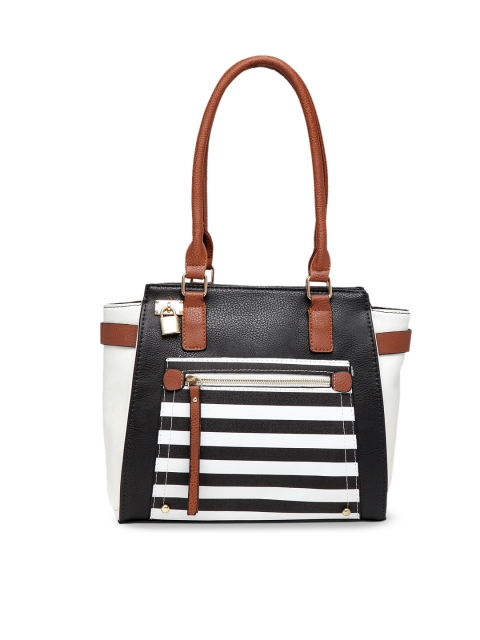 

Ladida White & Black Striped Shoulder Bag