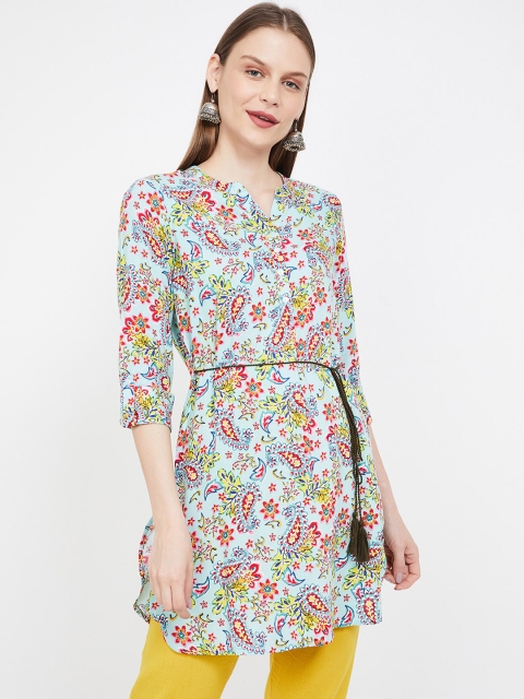 

Colour Me by Melange Women's Blue & Red Printed Tunic