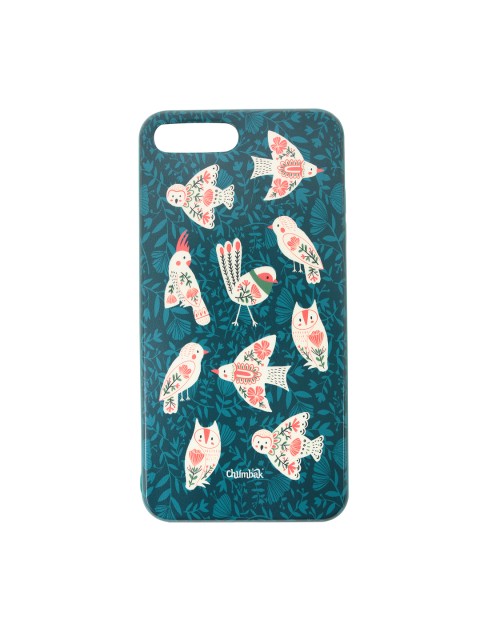 

Chumbak Green & White Birdy Diaries iPhone 8 Plus Case Cover