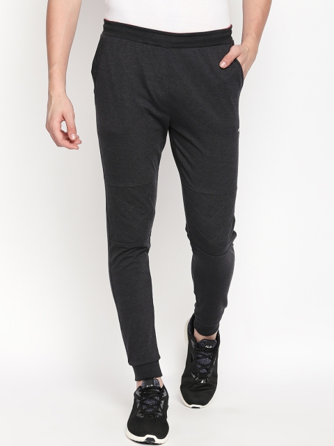 

FiTZ Men Charcoal Grey Solid Joggers