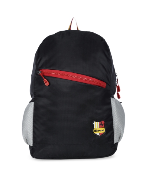 

Impulse Kids Black Solid Backpack 30L