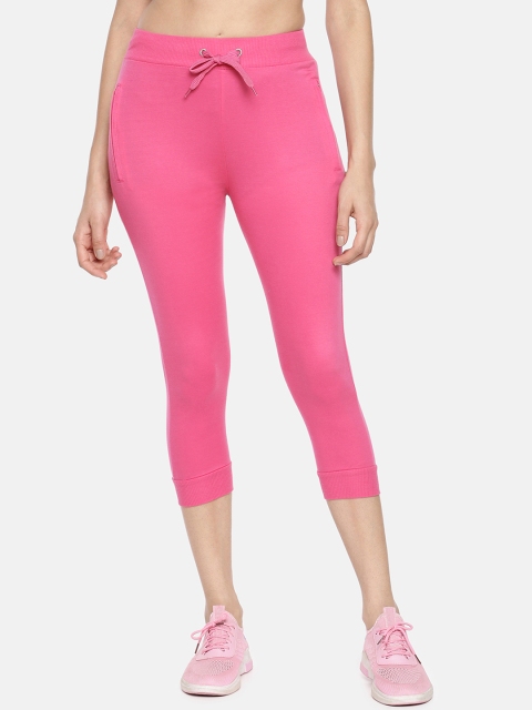 

GOLDSTROMS Women Pink Solid Regular Fit Sports Capris