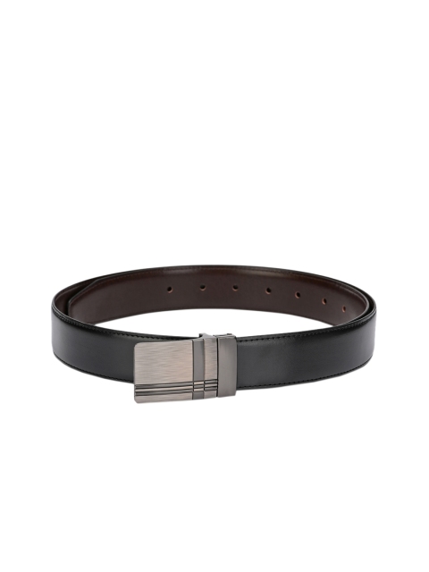 

Calvadoss Men Black & Brown Reversible Textured Belt