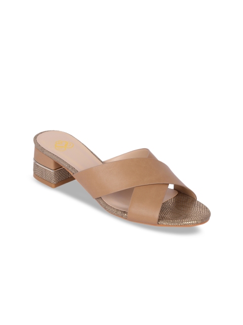 

Sole To Soul Women Camel Brown Solid Heels