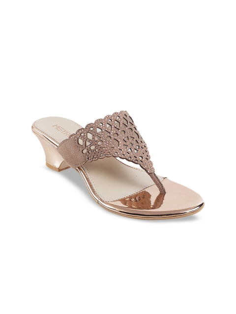 

Metro Women Gold-Toned Embellished Heels