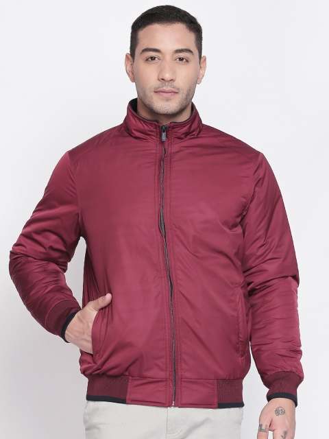 

BYFORD by Pantaloons Men Maroon Solid Bomber