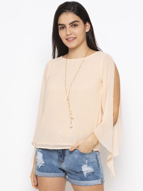 

Iti Women Beige Solid Top