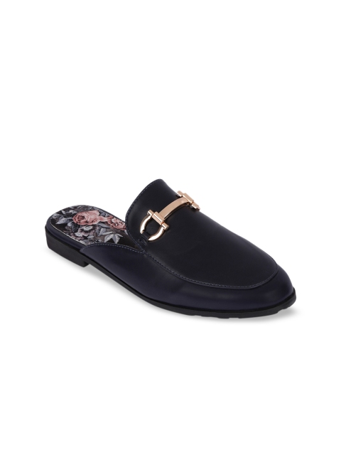 

Sole To Soul Women Blue Solid Mules