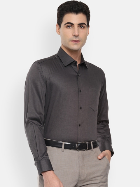 

Van Heusen Men Grey Regular Fit Solid Formal Shirt