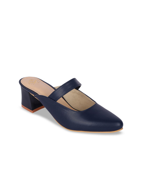 

Sole To Soul Women Navy Blue Solid Heels