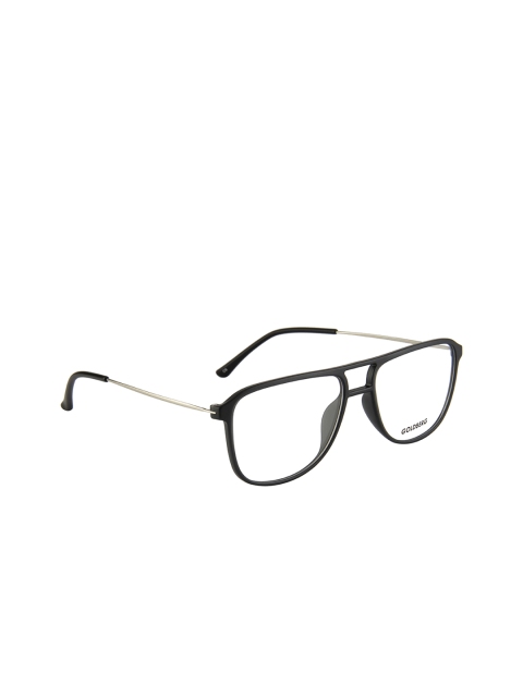 

Gold Berg Unisex Black Solid Full Rim Rectangle Frames GB-NSP1001_C6