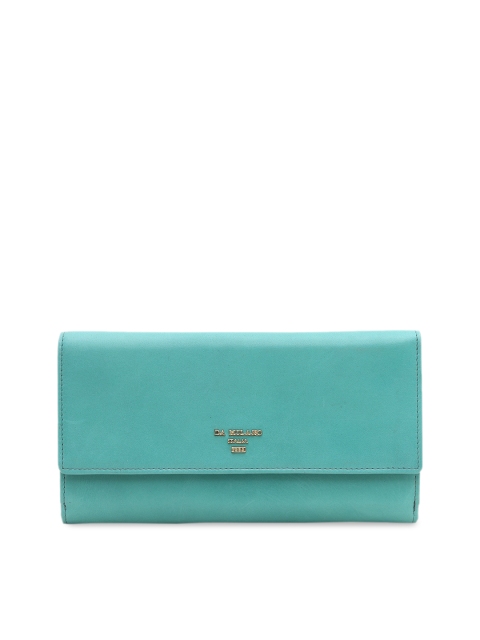 

Da Milano Women Green Solid Two Fold Leather Wallet