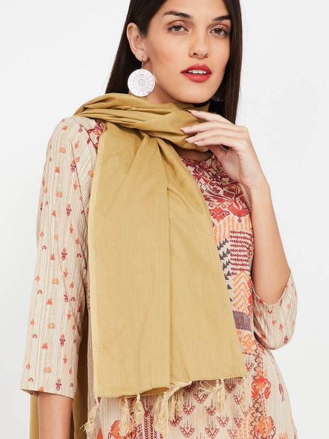 

Melange by Lifestyle Beige Solid Dupatta