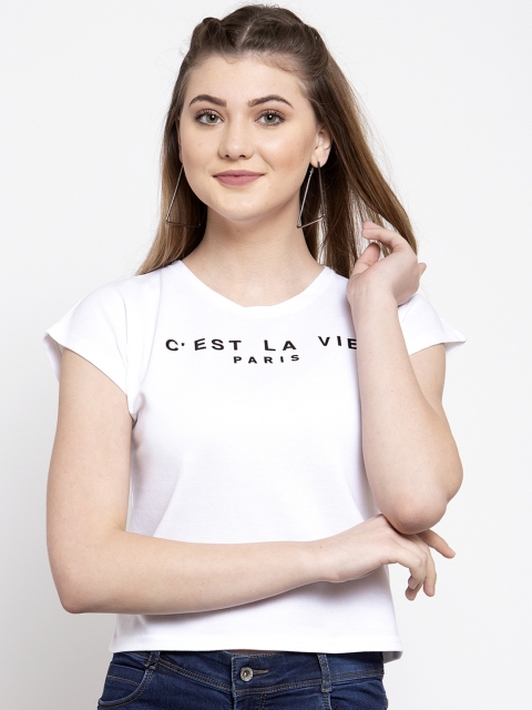 

Everlush Women White Printed Top