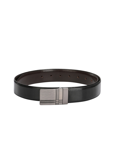 

Calvadoss Men Black & Brown Reversible Textured Belt