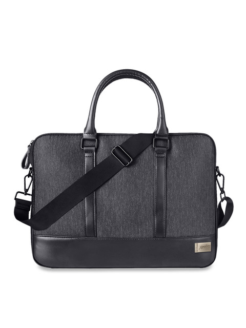 

AirCase Unisex Black & Grey Colourblocked Laptop Sleeve
