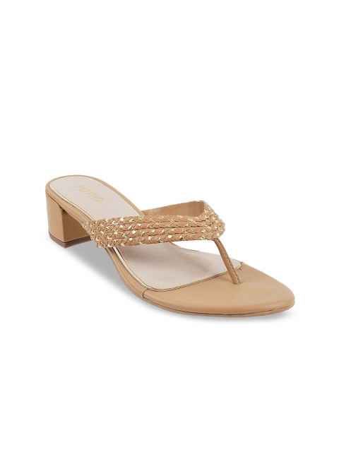 

Metro Women Beige Woven Design Heels