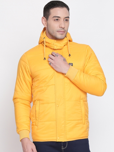 

BYFORD by Pantaloons Men Yellow Solid Padded Jacket