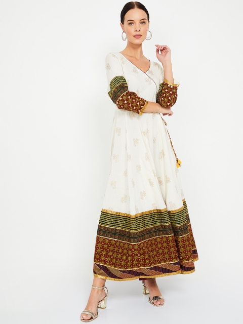 

Melange by Lifestyle Women Off-White Printed A-Line Kurta