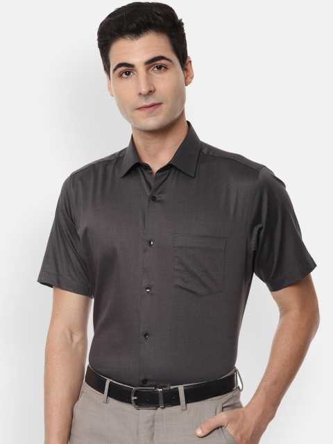 

Van Heusen Men Grey Regular Fit Solid Formal Shirt