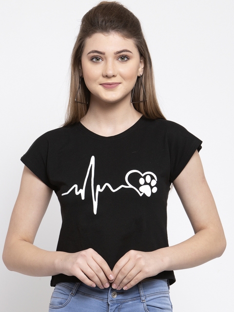 

Everlush Women Black Printed Top