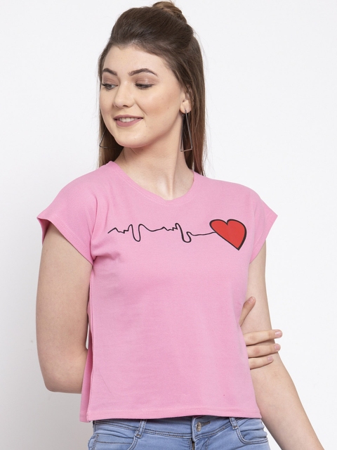

Everlush Women Pink Printed Top
