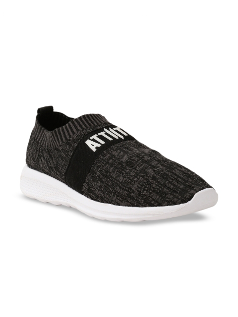 

ATTIITUDE Men Grey Slip-On Sneakers