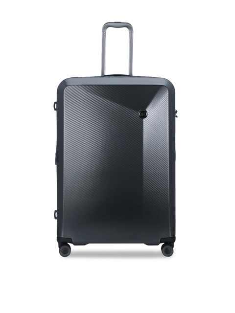 

IT luggage Unisex Charcoal Grey Hard-Sided Expandable Large Trolley Suitcase