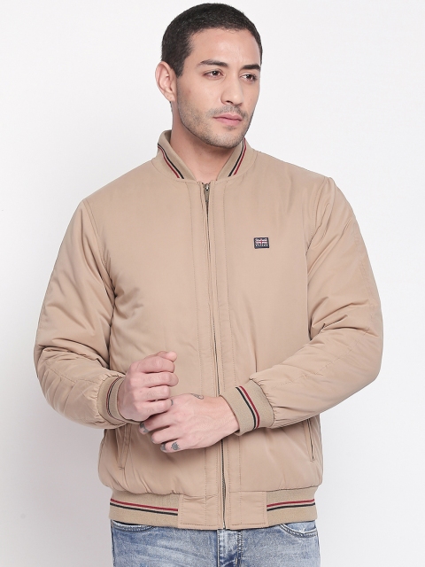 

BYFORD by Pantaloons Men Khaki Solid Bomber