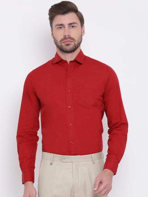 

Monte Carlo Men Red Slim Fit Solid Casual Shirt