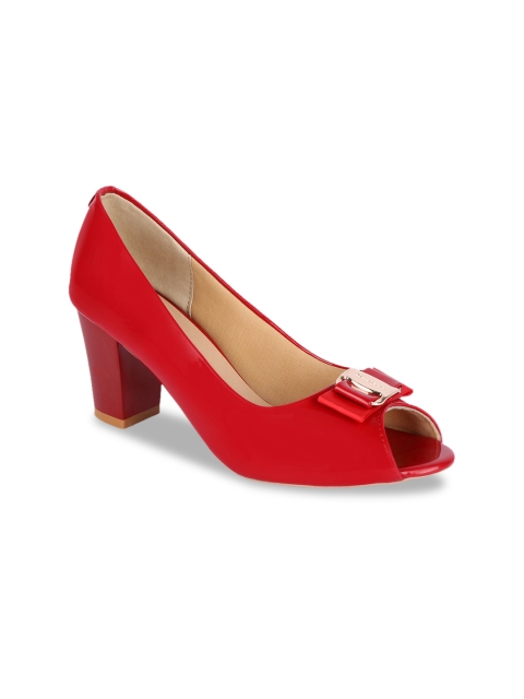 

Sole To Soul Women Red Solid Peep Toes