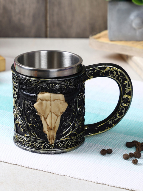 

TIED RIBBONS Black Ghost Design Ceramic Coffee Mug 300 ml